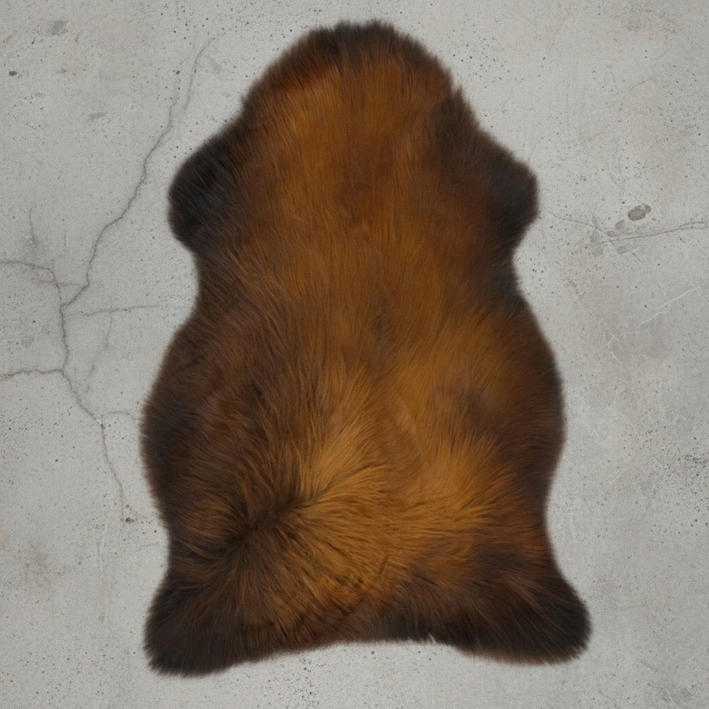 Icelandic Sheepskin Flamed Brown