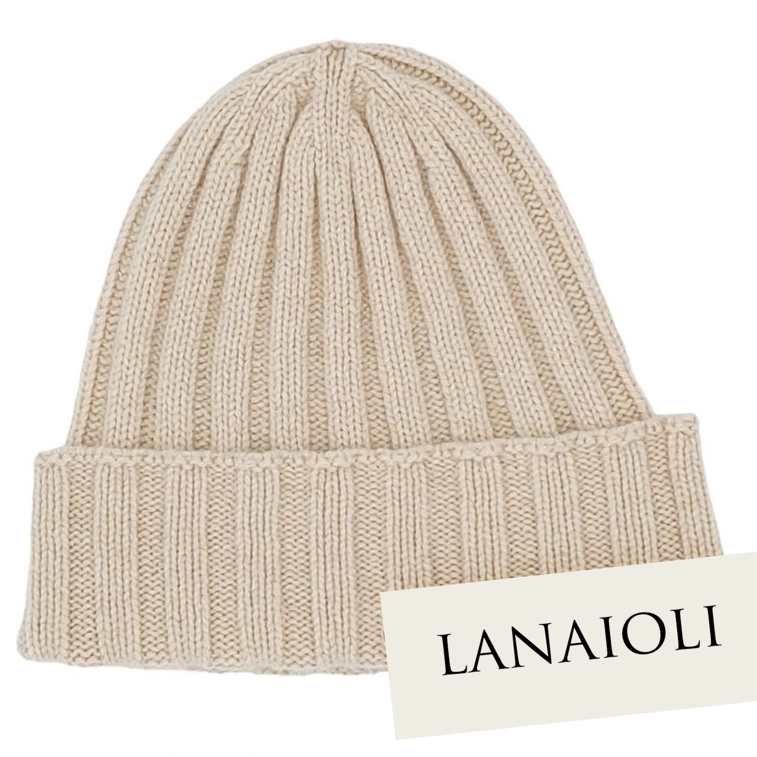 Men's Ribbed Hat in Regenerated Cashmere-12
