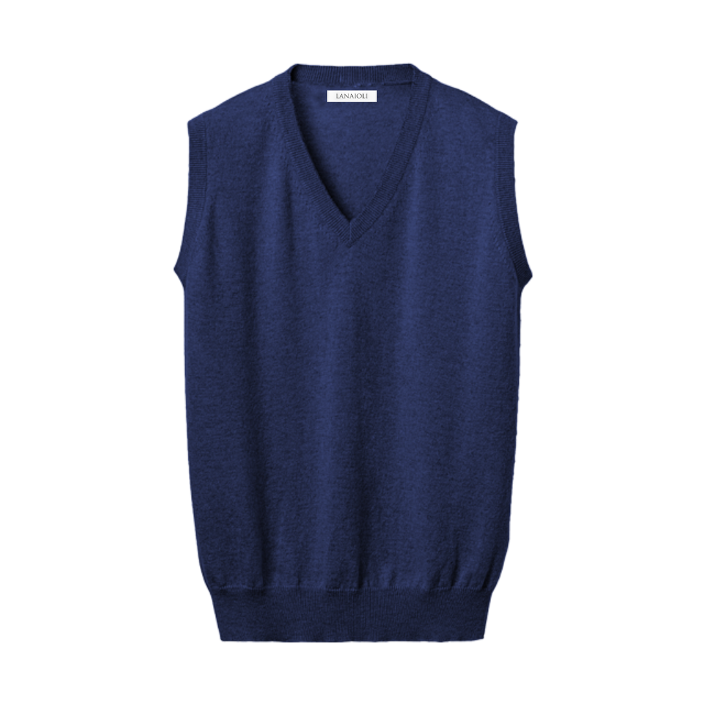Men's Pure Cashmere V-Neck Vest-5