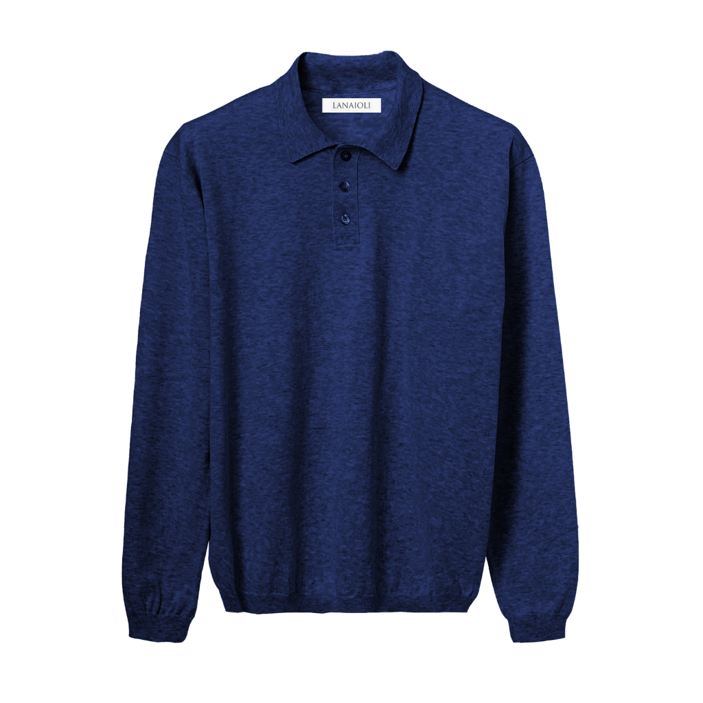 Polo Uomo Maniche Lunghe 100% Cotone ELS-2